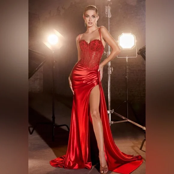 Dresses | Red Corset Prom Dress | Poshmark Dresses | Red Corset Prom Dress | Poshmark